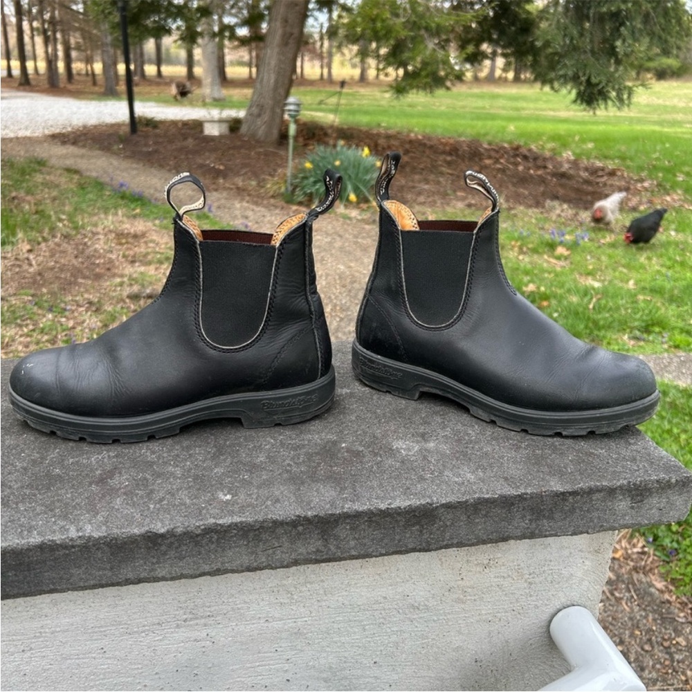 Blundstone Black Leather Chelsea Work Boots